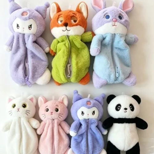 Pouch bag varient_result Cute Animal Plush Pouch Bag