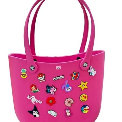 silicone-crocs-tote-bags Silicon Decorative Tote bag