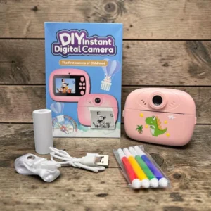DIY Instant Print Digital Camera for Kids with Colour Markers