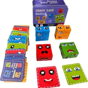 Crazy Face Puzzle Game for Kids 3+ | Face Matching & Colour Classification Activity
